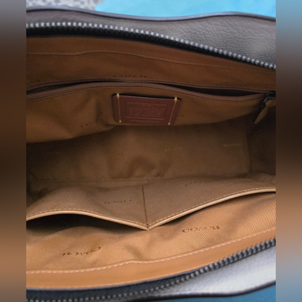 Coach Drew Satchel Grain Leather and Genuine Snakeskin Detail! Excellent!! - Picture 10 of 13
